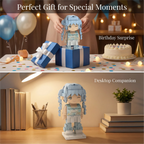 Custom Brick Couple Figurine from Photo, Personalized 3D Building Block Toy Mini Figure, Unique Wedding Anniversary Gift with Display Frame