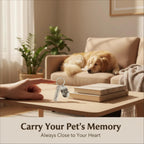 Personalized Pet Photo Keychain, Custom Engraved Memorial Keepsake